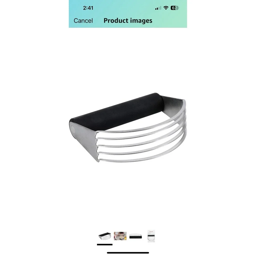 5 Blade Stainless Steel Pastry Cutter Dough‎ Blender for Mixing